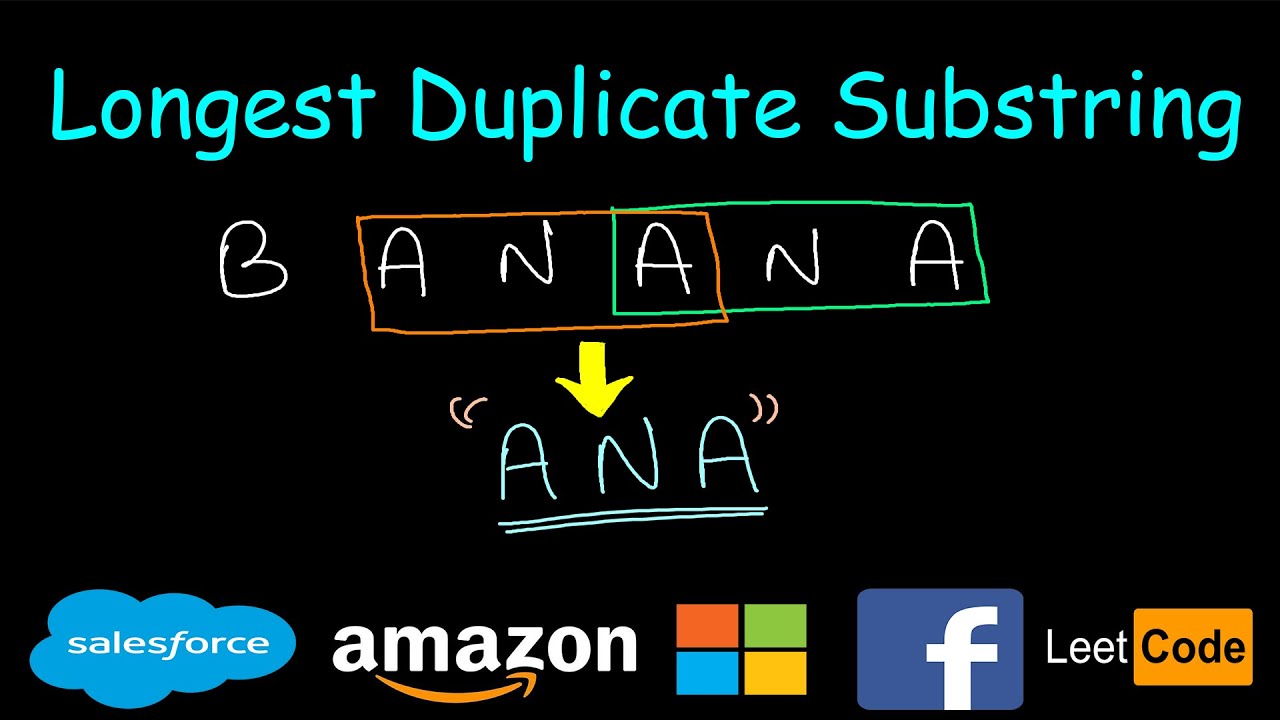 Longest Duplicate Substring | TRIE | Rolling Hash | Binary Search | Leetcode #1044