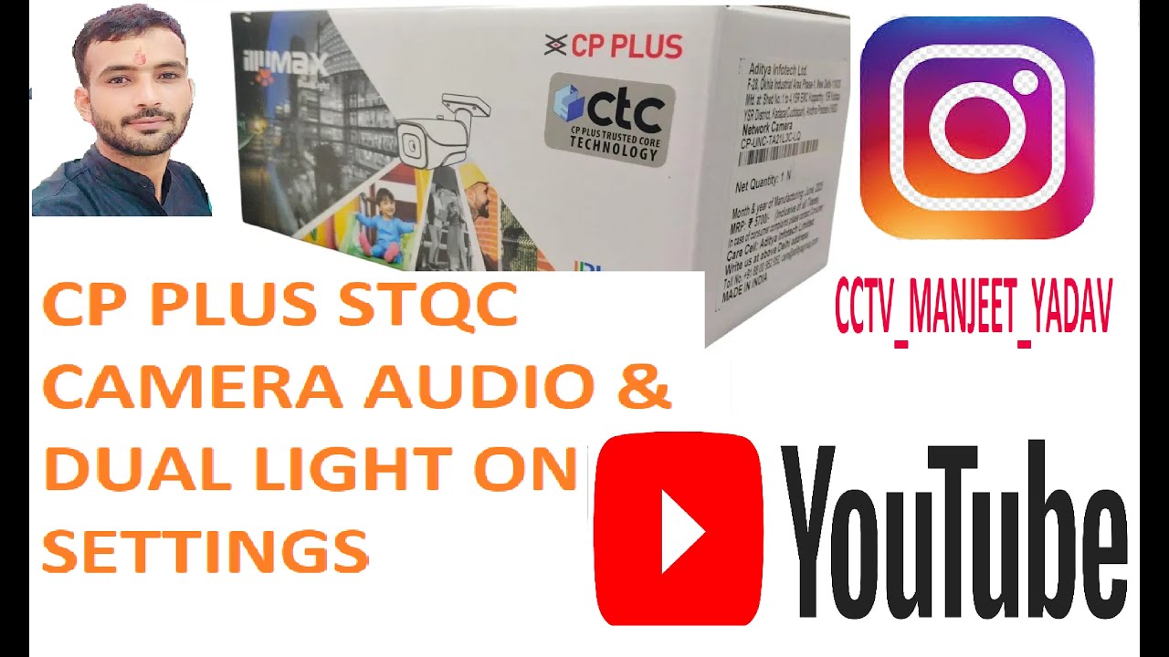 CP PLUS CTC Technology STQC Camera Configuration AUDIO & DUAL LIGHT SETUP
