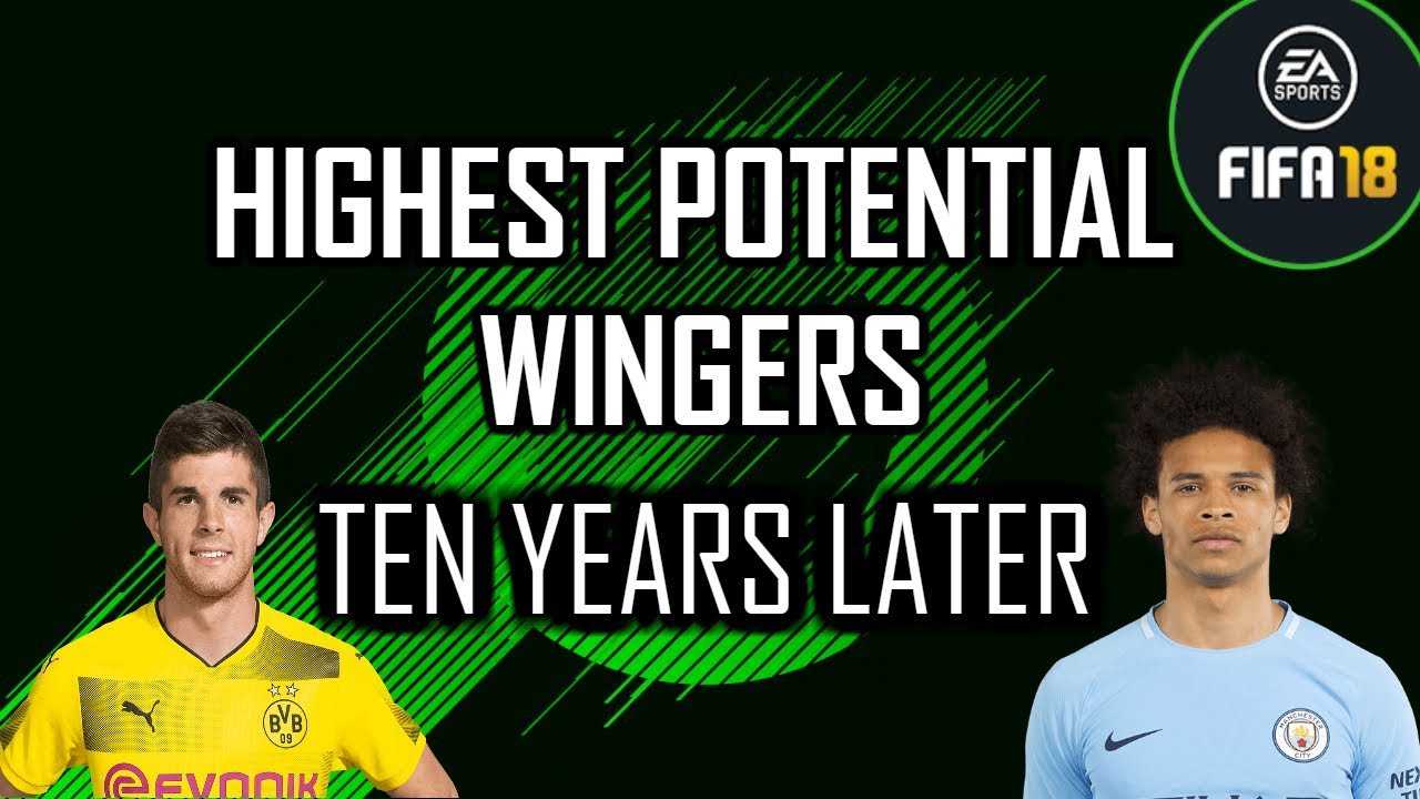 HIGHEST POTENTIAL WINGERS TEN YEARS LATER | FIFA 18 CAREER MODE