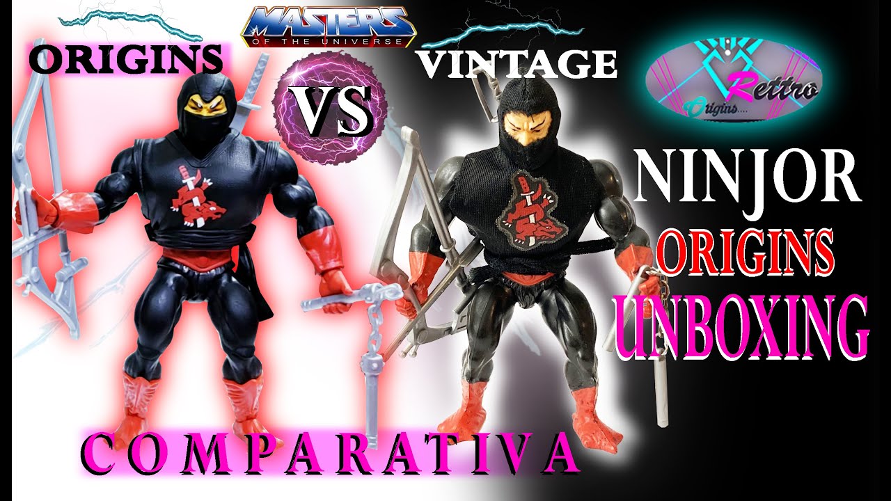 Ninjor Origins/Comparativa Vintage/Unboxing/Review 2021 QUITARON TRAJE DE TELA!!!!!😢😢