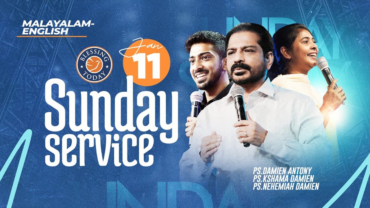 Sunday Service Malayalam - English (Bilingual) | Ps. Damien Antony & Family | 11 Jan 2026