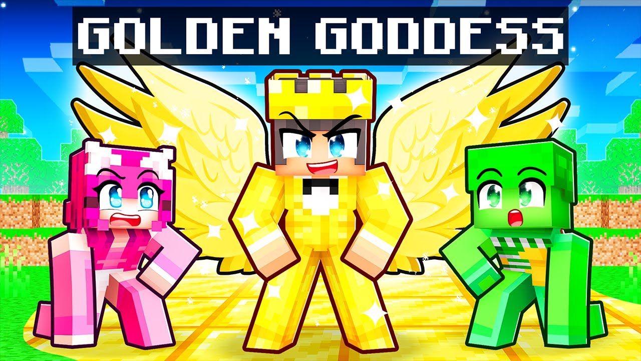Playing as a GOLDEN GODDESS in Minecraft!