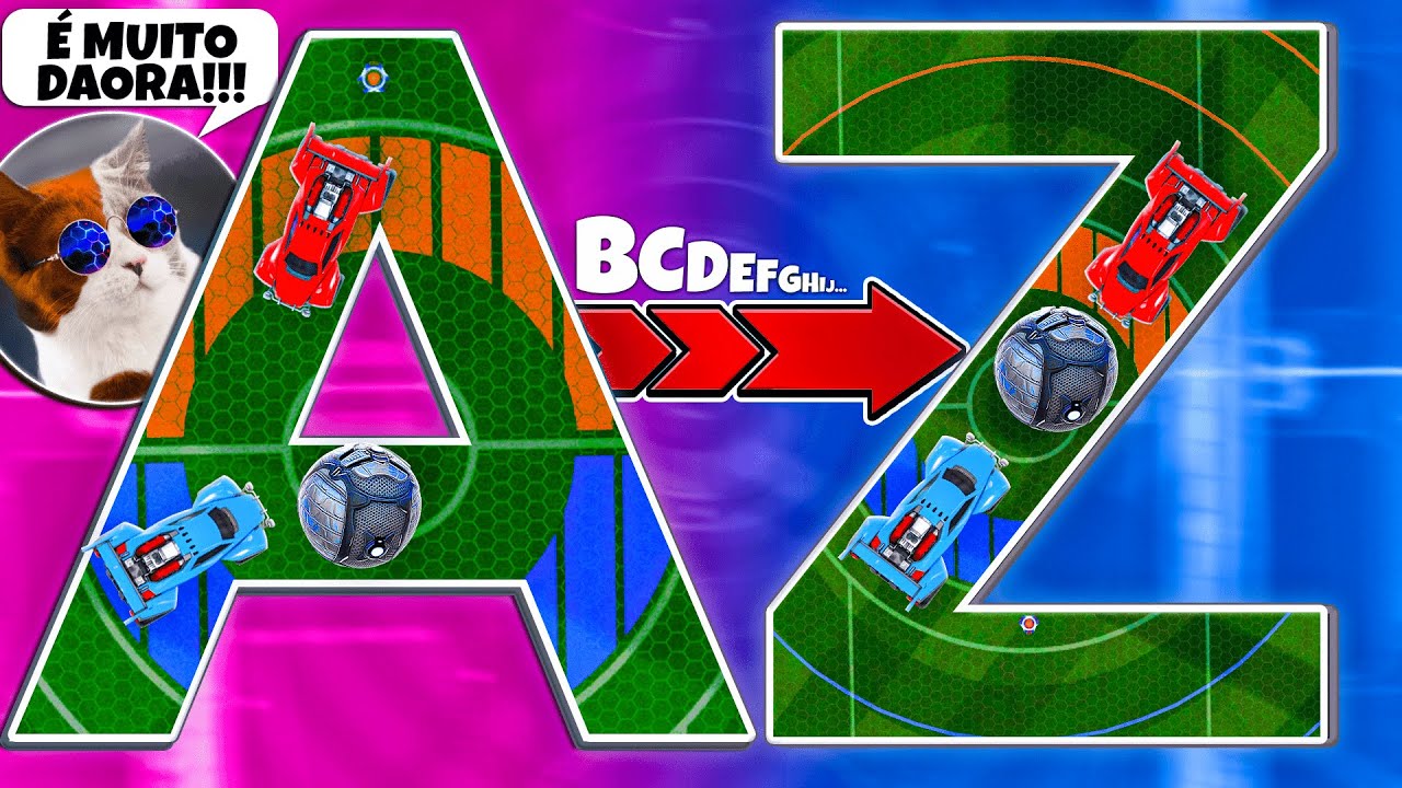 CADA GOL O MAPA MUDA DE A até Z NO ROCKET LEAGUE (ft. Jatozord e Ciber)