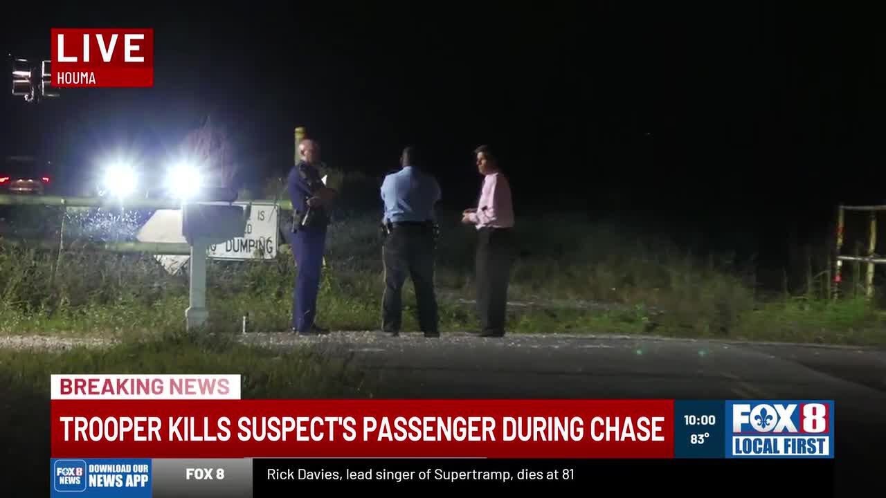 Louisiana State Police say suspect fatally shot by trooper near Houma was armed with gun