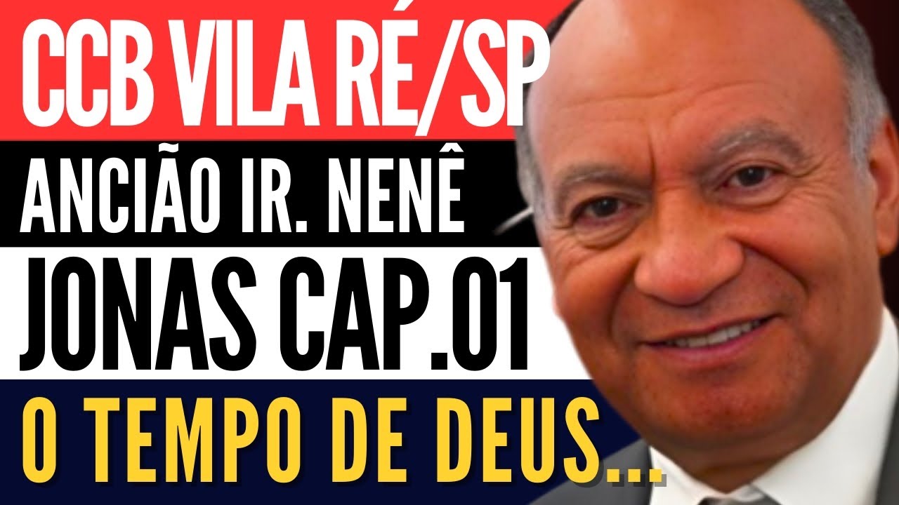 Uma das maiores PREGAÇÕES já vista! DEUS está no CONTROLE! • Jonas 01 Vila Ré/SP Ancião Irmão Nenê
