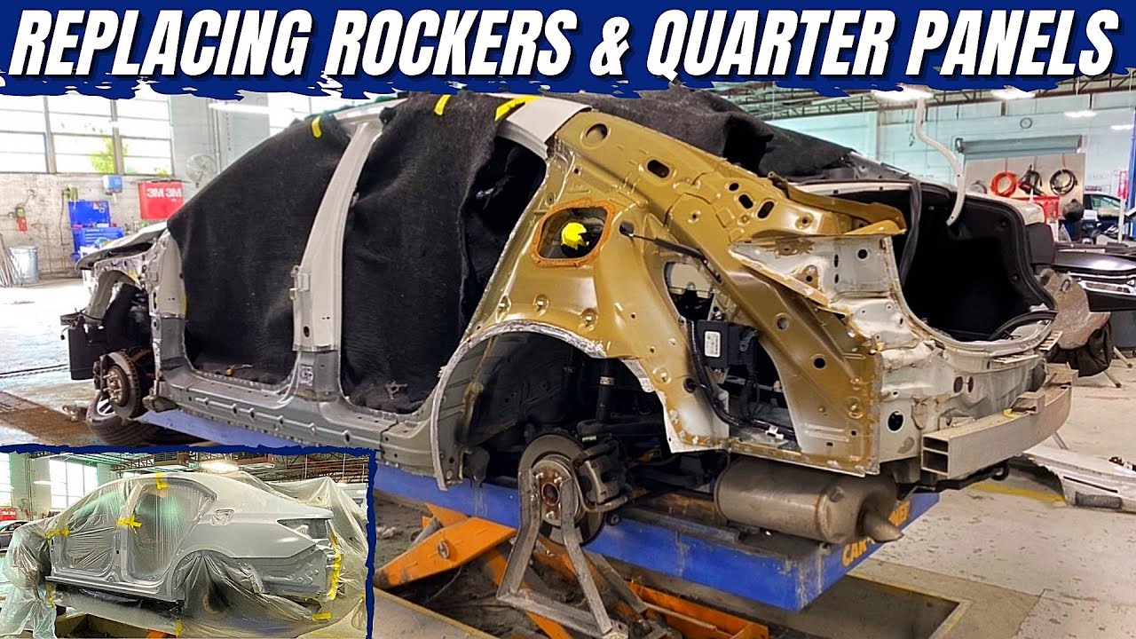 This #AcuraTLX needed a new #QuarterPanel & #RockerPanel #autobody #collision #bodywork #bluecollar