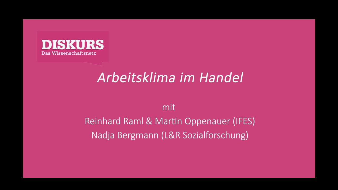 Arbeitsklima im Handel
