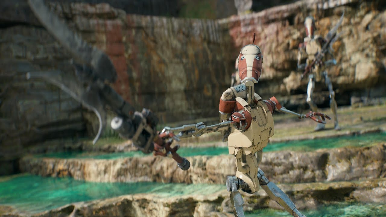 Star Wars: Jedi Survivor - 5 Minutes of Battle Droids Being The Best