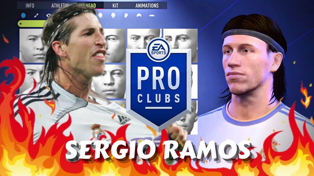FIFA 22 Sergio Ramos (Young Version) Pro Clubs Creation