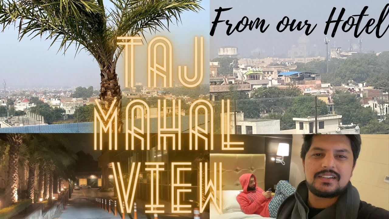 Taj Mahal view from our stay in agra | Delhi~Lucknow [vlog-2]