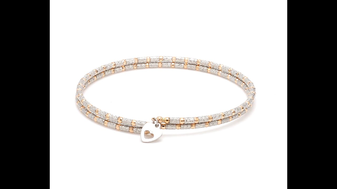 Unique Japanese Platinum & Rose Gold Bracelet for Women JL PTB 725 #shorts