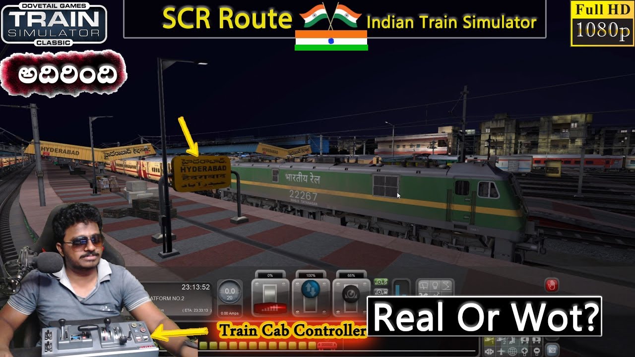 Most Realistic Night Journey From Hyderabad to Warangal Part1 | Train Simulator Classic