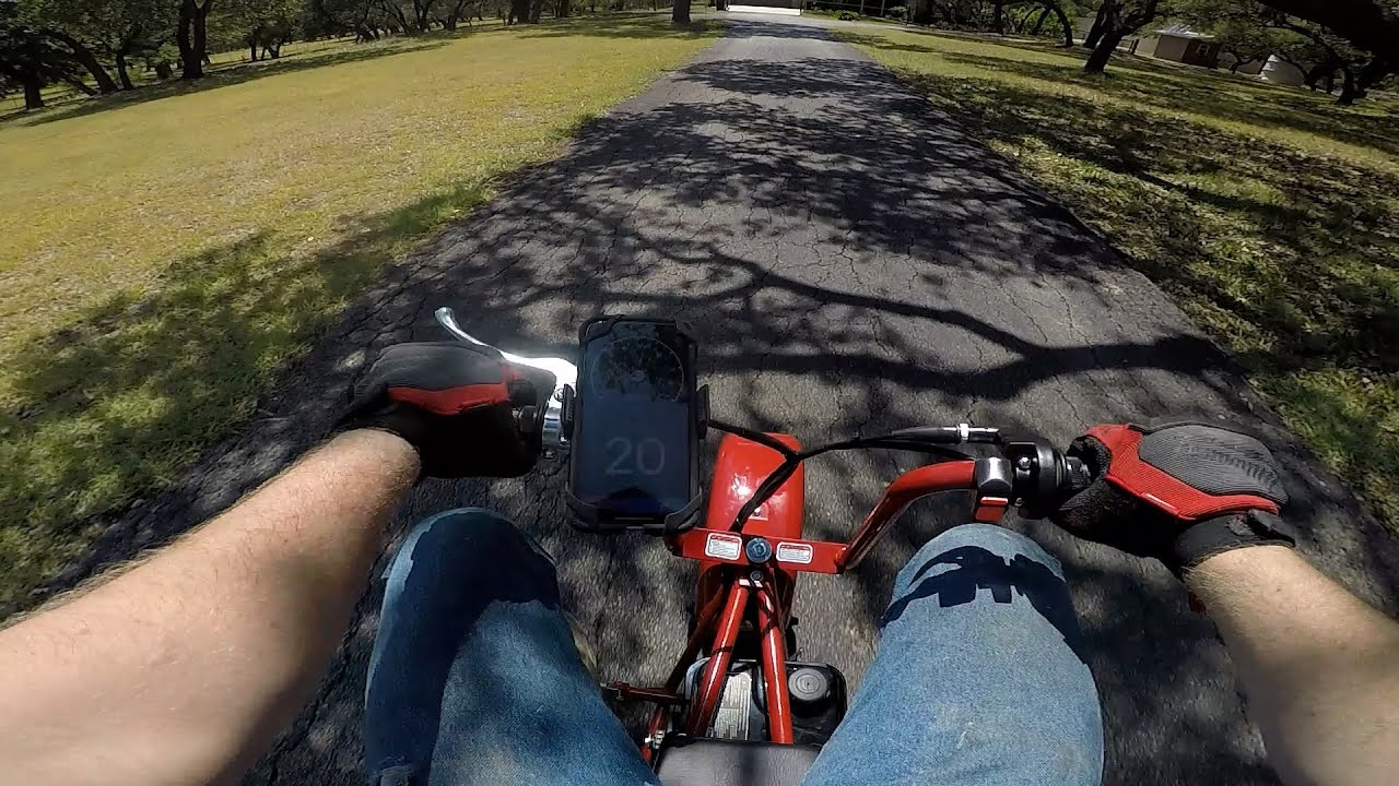 Coleman CT100U Minibike Top Speed Test