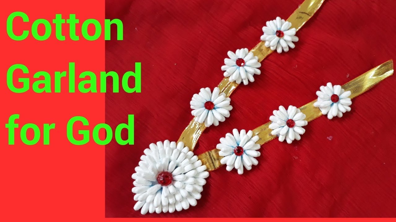 Cotton Swab Garland || Cotton Garland || Kanthi || Cotton Kanthi