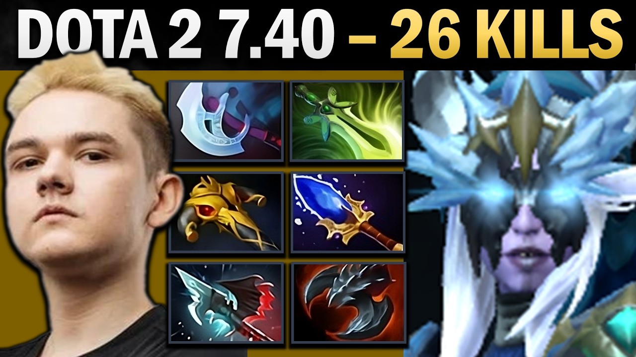 Drow Ranger Pro Carry with 26 Kills and Manta - Dota 7.41