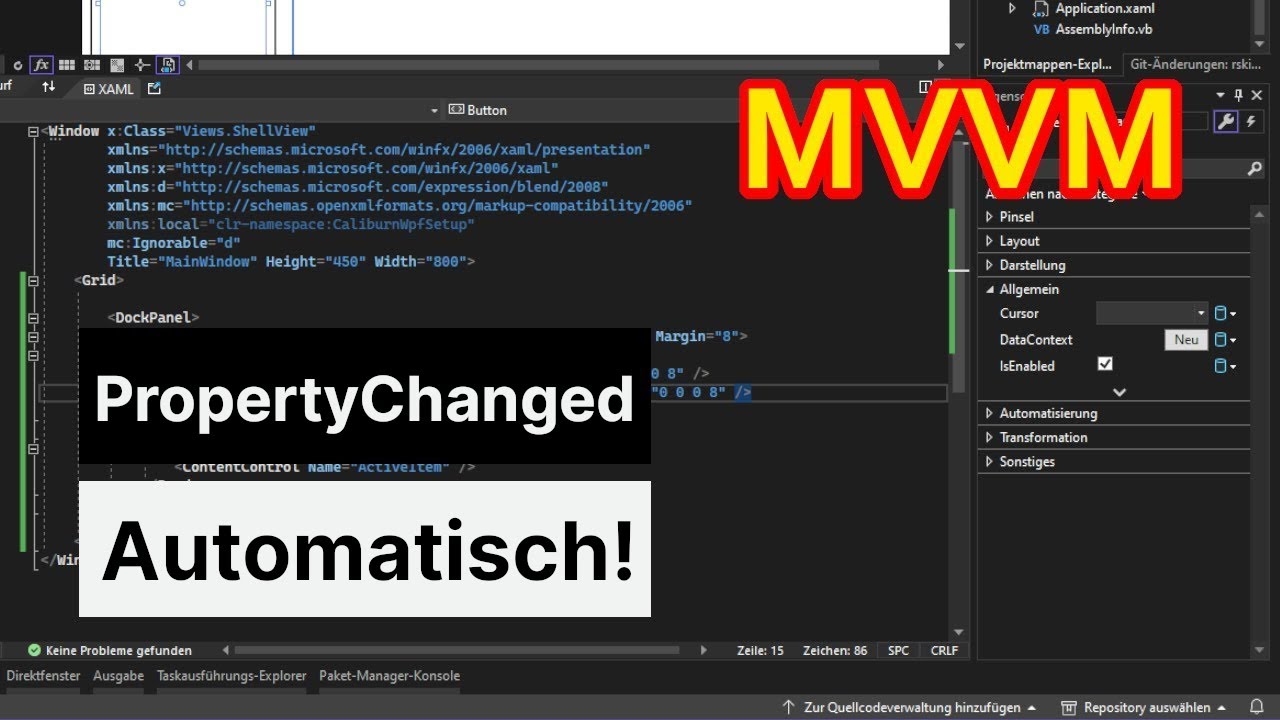 INotifyPropertyChanged automatisch implementieren mit Fody - für Winforms & WPF, sowie VB.NET und C#
