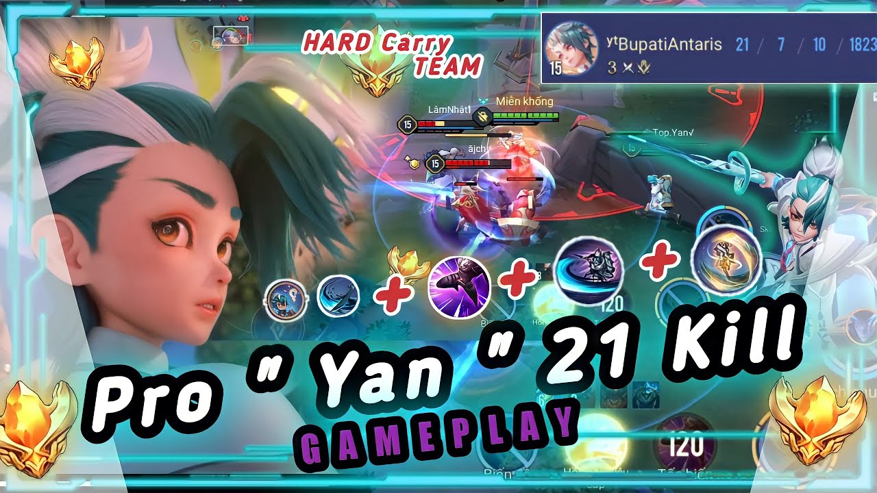 AOV : New Hero Yan Combo & Gameplay - ARENA OF VALOR