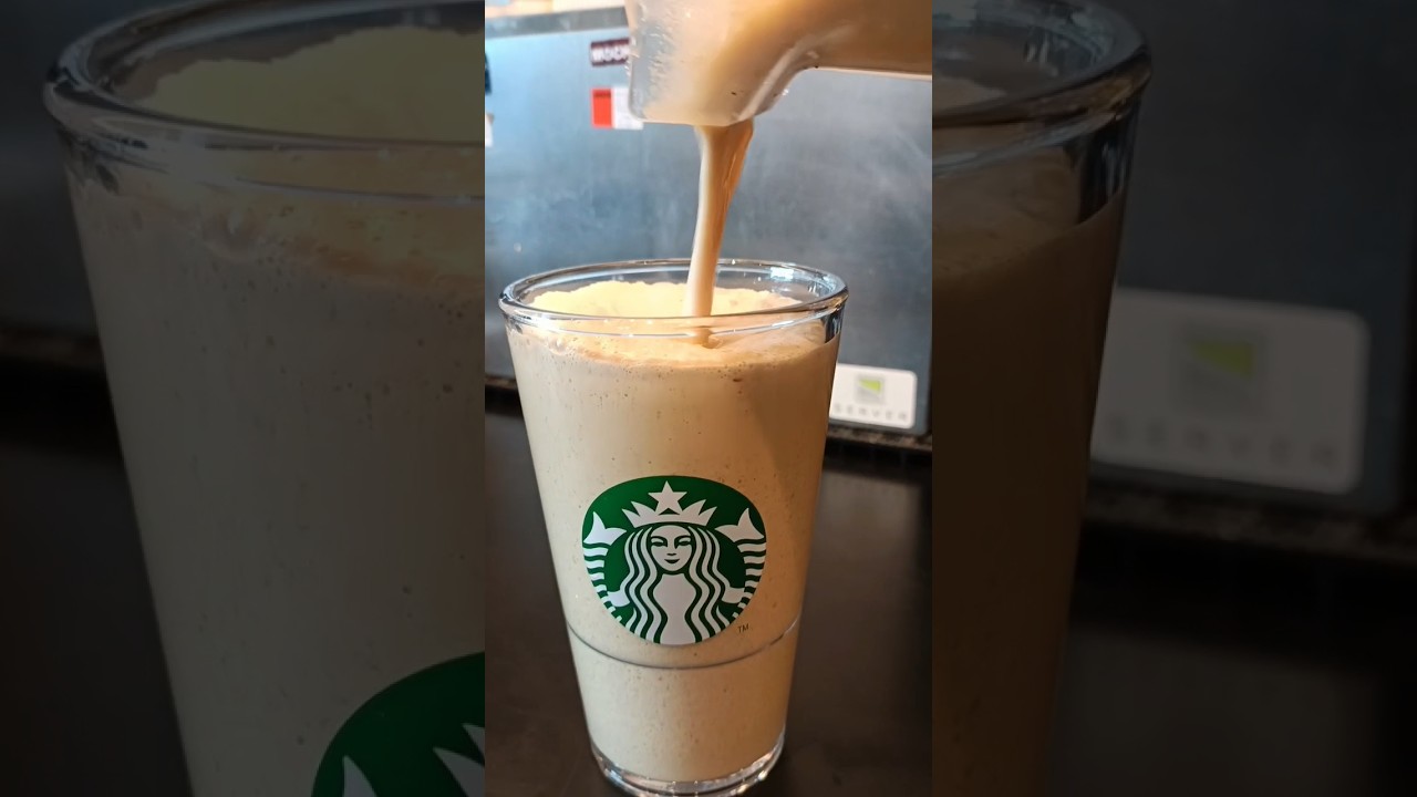How To Make Espresso Frappuccino 🧋at #starbucks #coffee #drink #viral #shorts