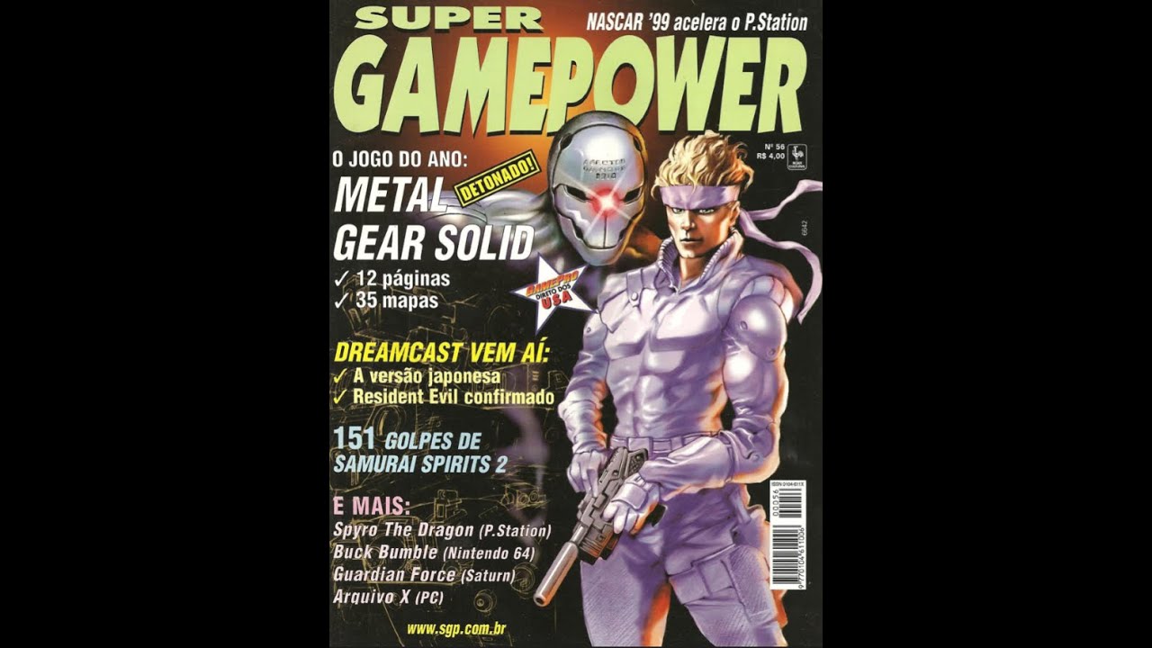 #56 Revista Super Game Power N.&ordm;56, edi&ccedil;&atilde;o novembro de 1998.