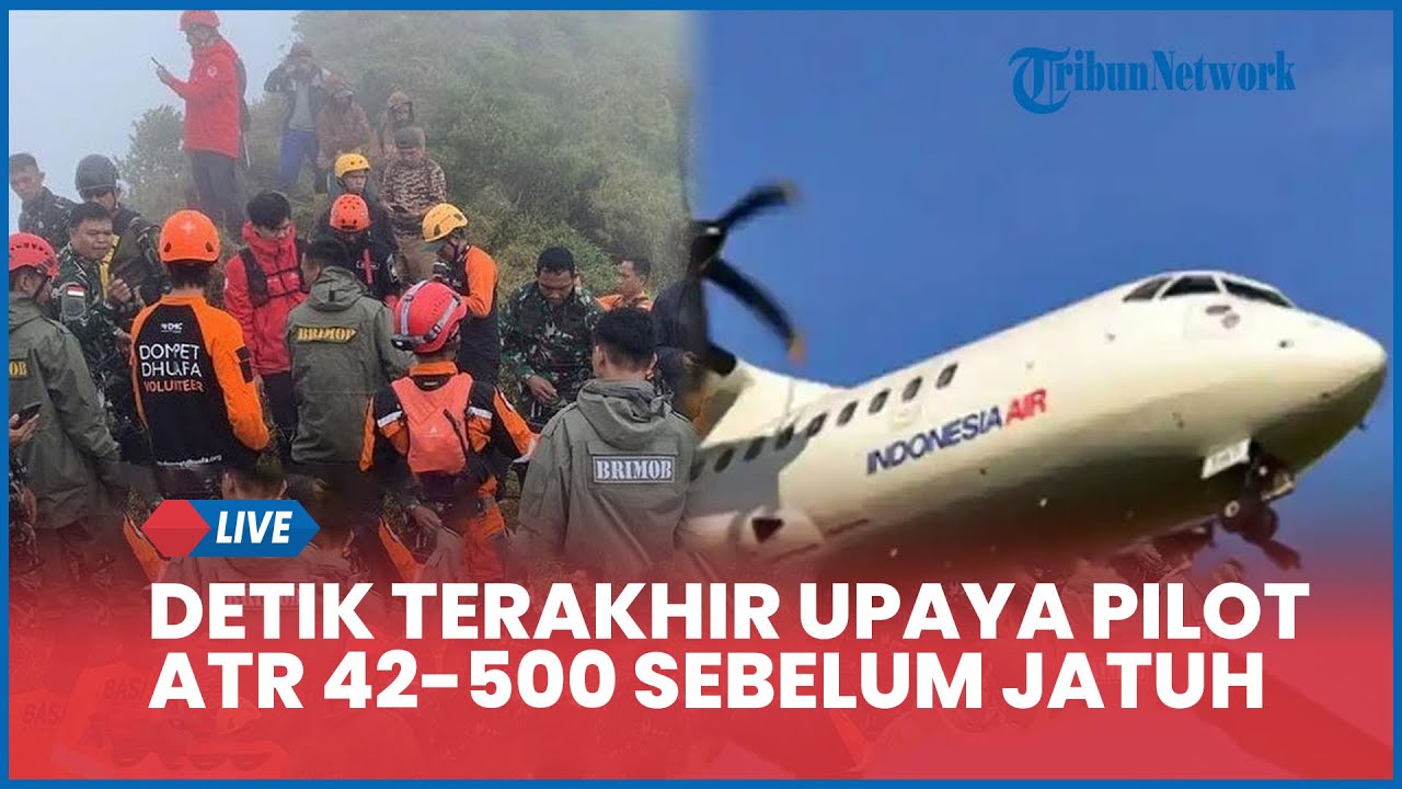 Detik Terakhir Upaya Pilot ATR 42-500 sebelum Jatuh, Terungkap Komunikasi Terakhir ATC dengan Kapten