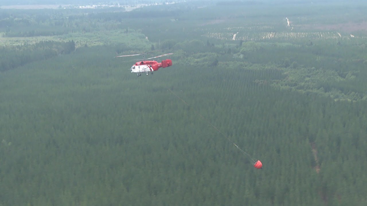 Tecnología de punta y carga rápida: Así combaten el fuego los superhelicópteros