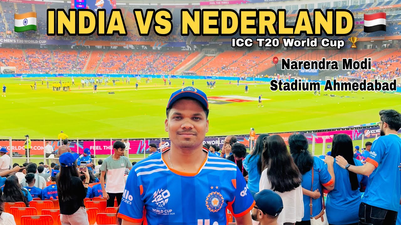 🇮🇳 India Vs Nederland 🇾🇪 ICC T20 World Cup 2026🏆Narendra Modi Stadium 🏟️ Ahmedabad | Sudeep Bendga 