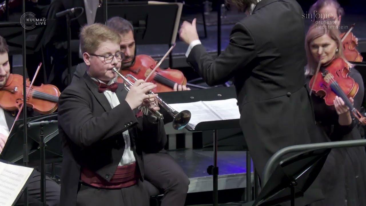 Hummel: Trompetenkonzert in Es-Dur | Simon Gabriel | Sinfonieorchester Liechtenstein | Dawid Runtz