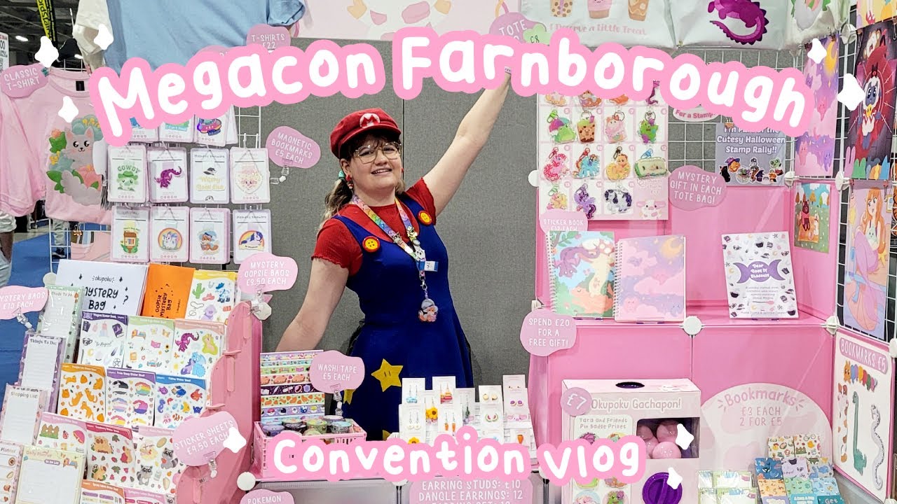 Selling my Art at the First Ever Megacon Farnborough?!✨ Artist Alley Vlog