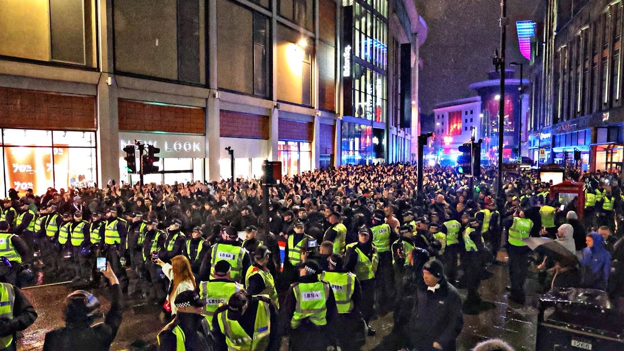 March/Corteo naar stadion : Newcastle United FC-PSV : 21/01/2026 : 3-0