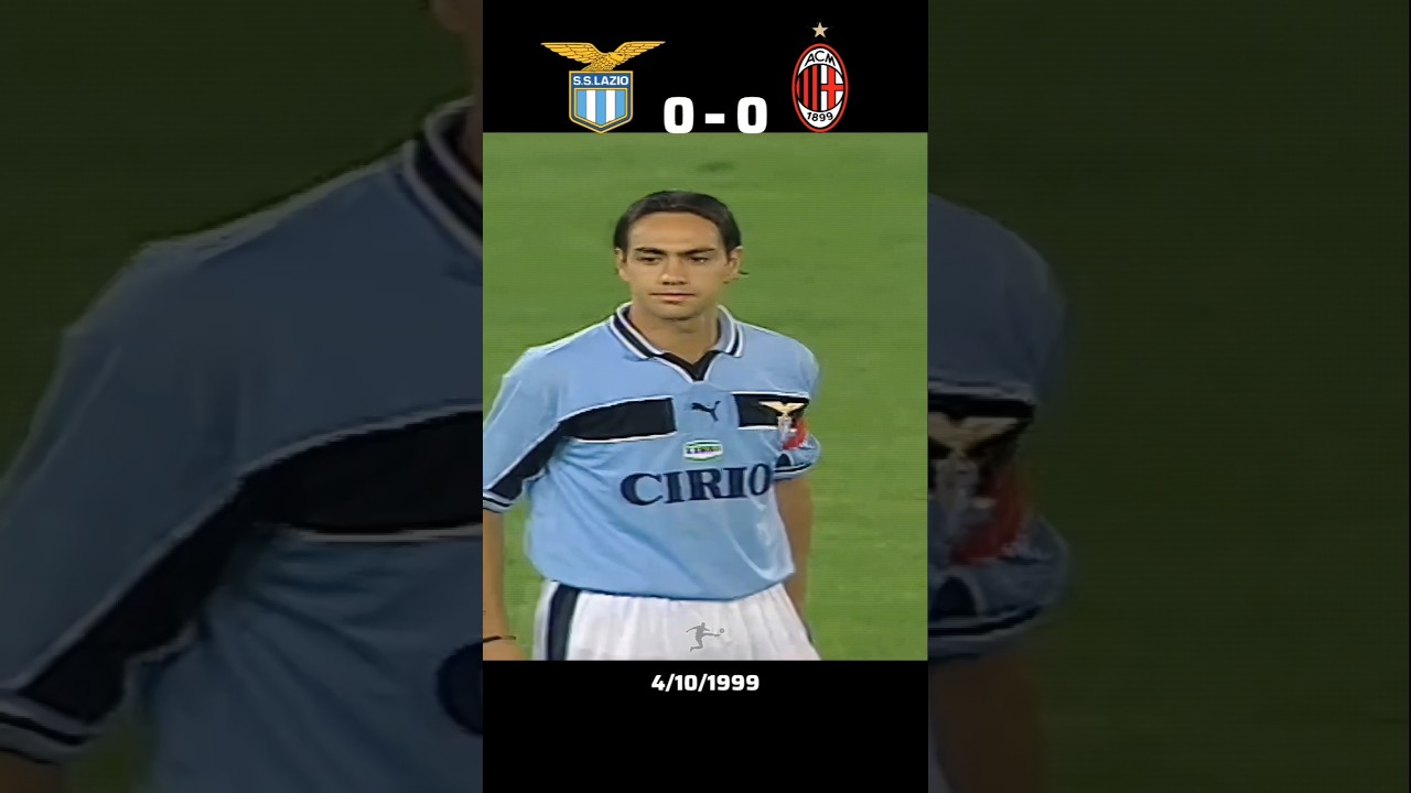 Nesta, Veron, Maldini, Salas & Shevchenko show. #shorts #lazio #acmilan #legacalcio