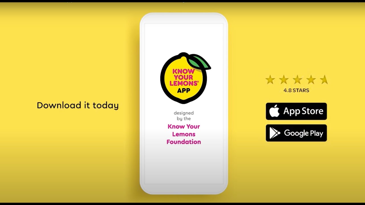 Know Your Lemons app - Great for Self-Exam and Screening