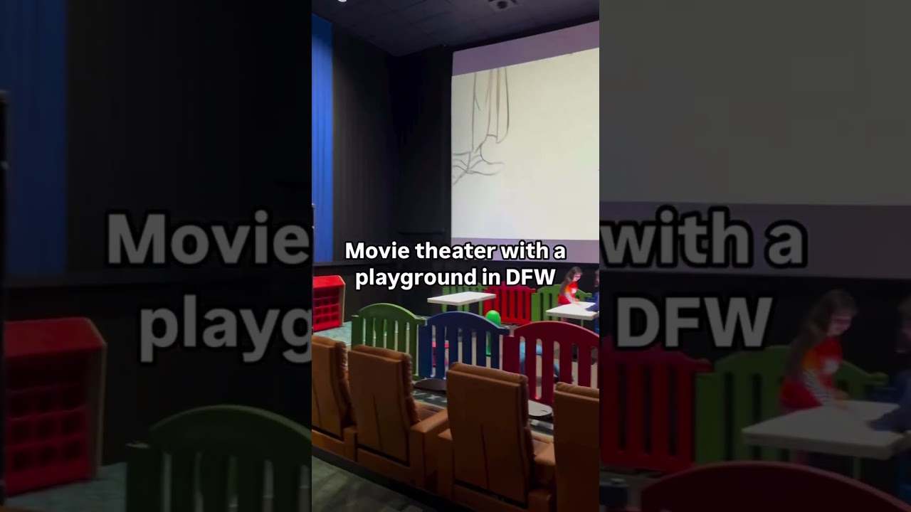 The Screen Play theater (📍B&B Theaters in Red Oak) has a full size playground INSIDE the theater.