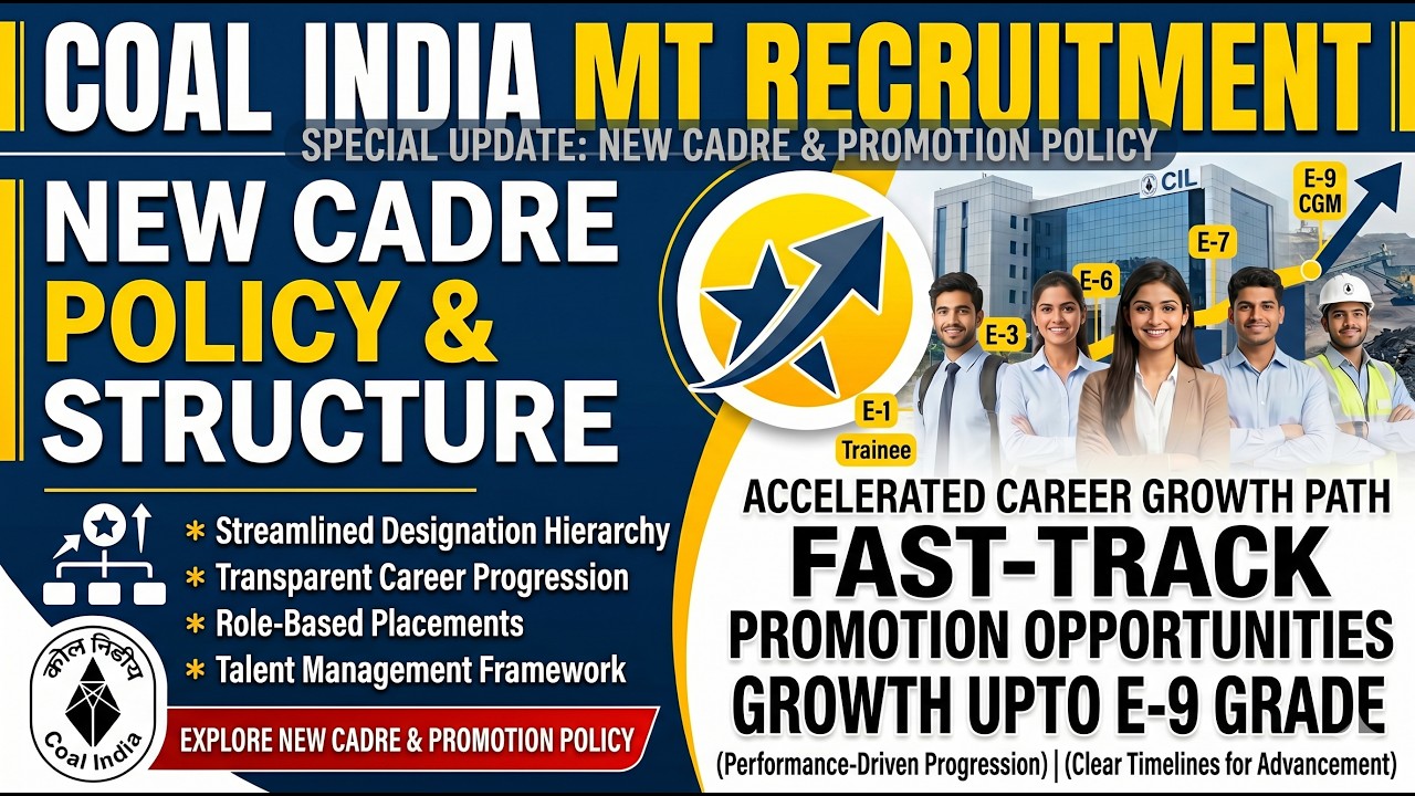 Coal India New MT System 2026 | CBT vs GATE, Salary Revision & Career Growth