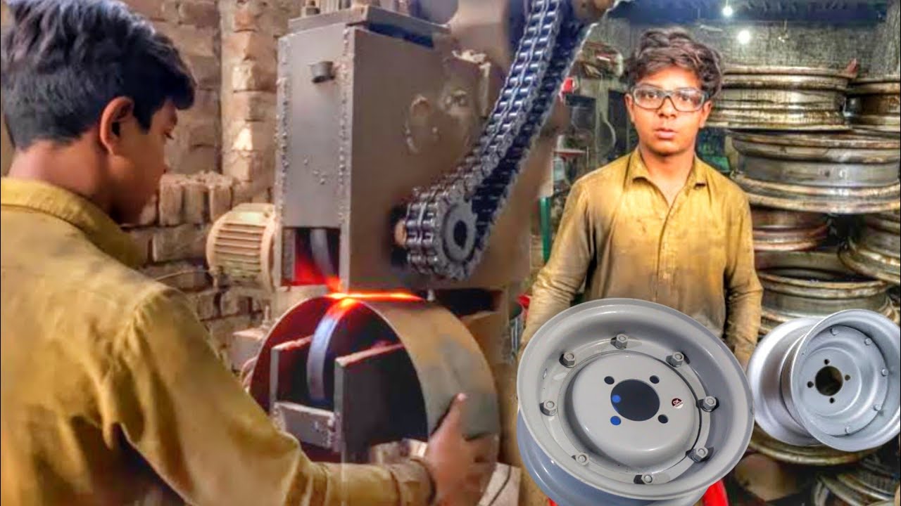 Auto Rickshaw Wheel Rim manufacturing process of Wheel Rim in factory | Rickshaw Wheel Rim process