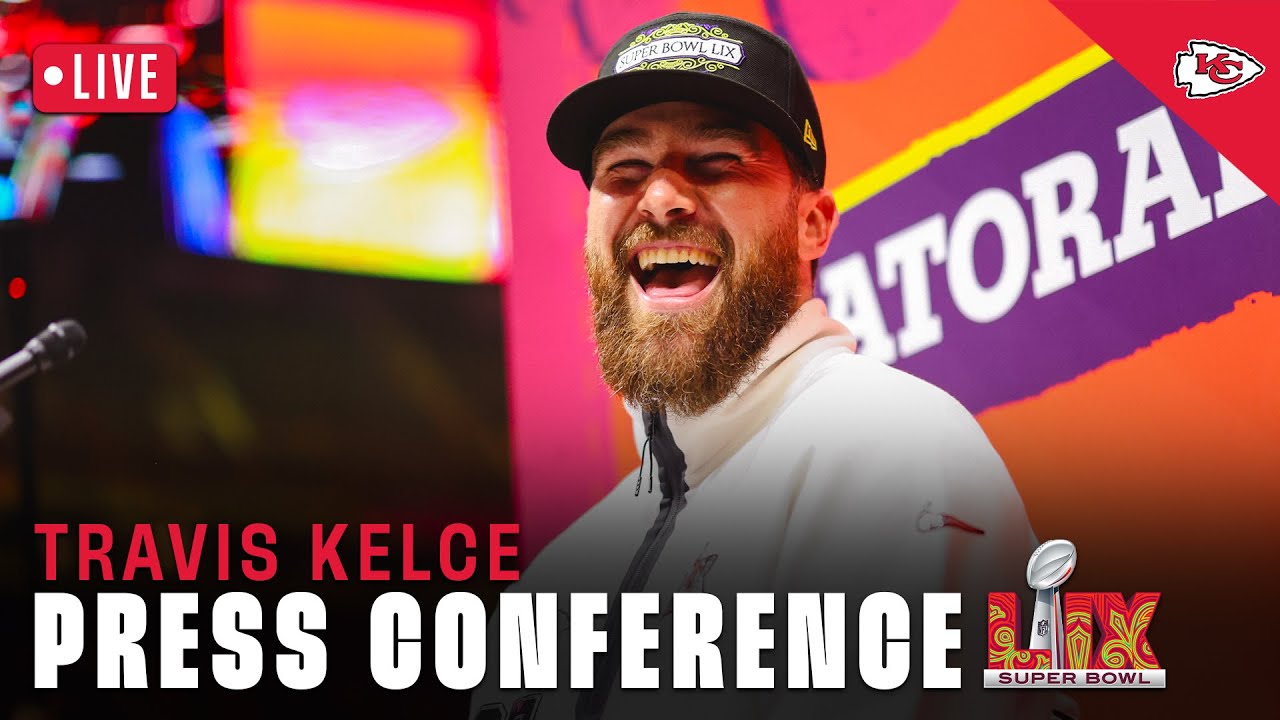 Travis Kelce on the Eagles: 'It's Going to be a Tough Test' | Super Bowl LIX Press Conference