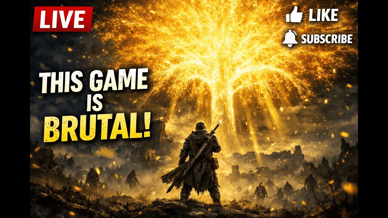 🔥 LIVE: Surviving My First Nightmare in Elden Ring – How Long Until I Break? ⏳⚔️ #live #eldenring