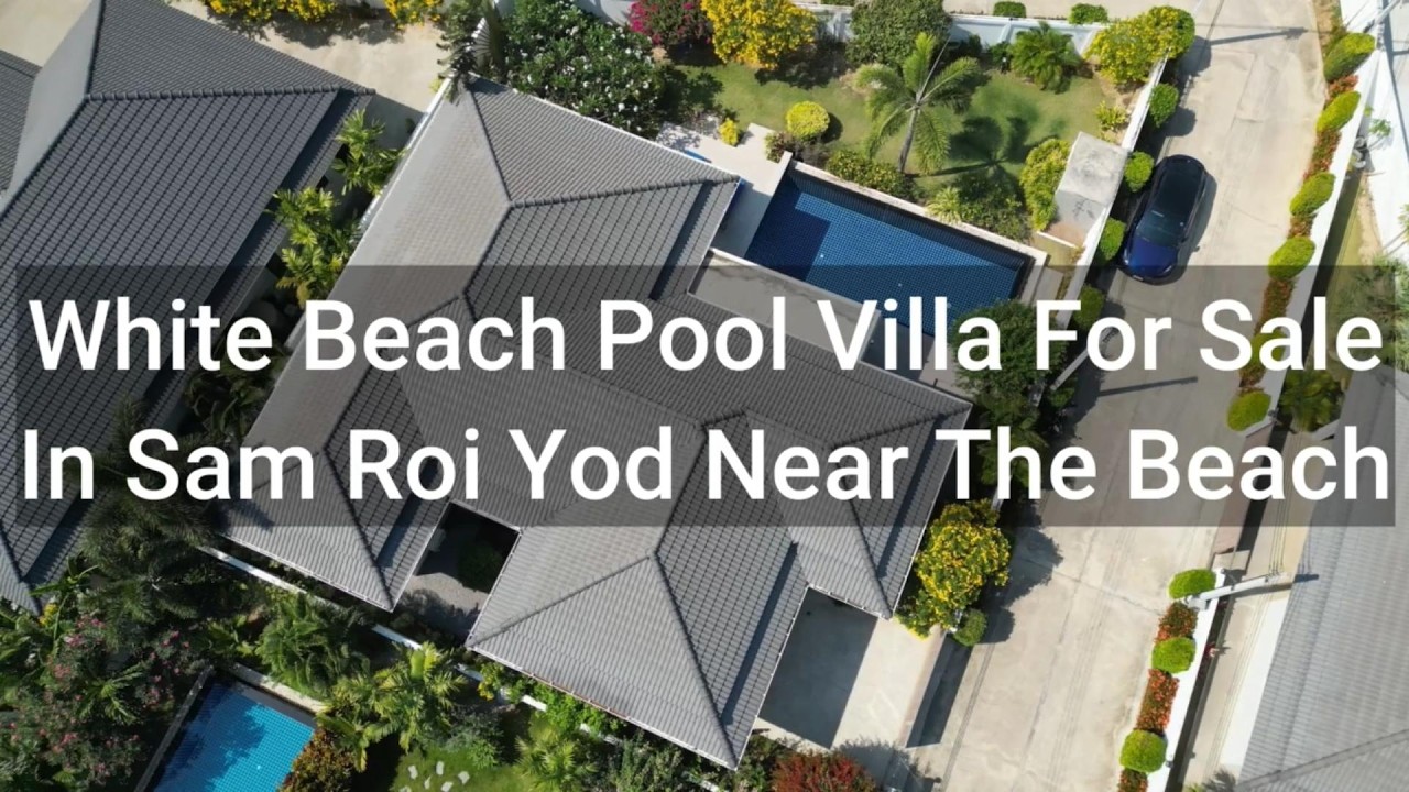 White Beach Pool Villa For Sale In Sam Roi Yod Near The Beach