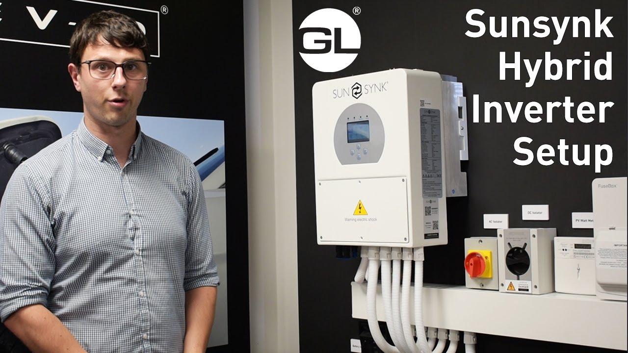 Sunsynk Inverter installer set up on a new build
