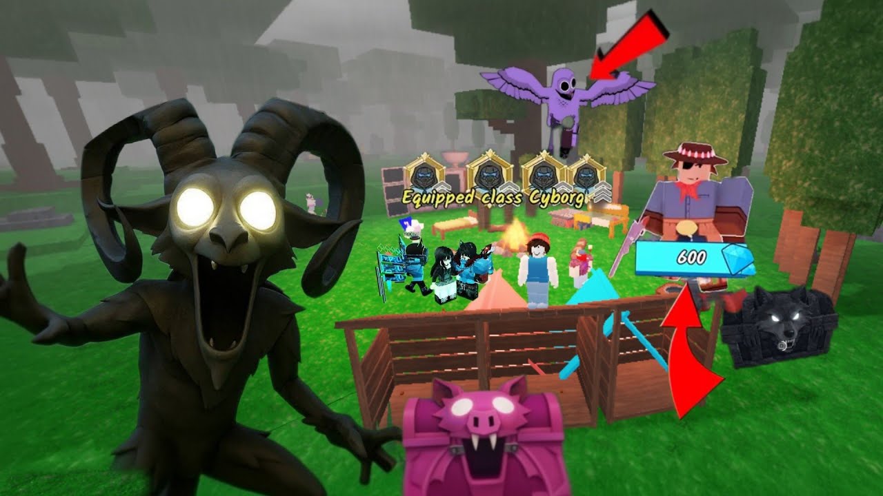 Playing 99 Nights in the Forest With Random Players… We Saved a Kid! 😱 | ROBLOX