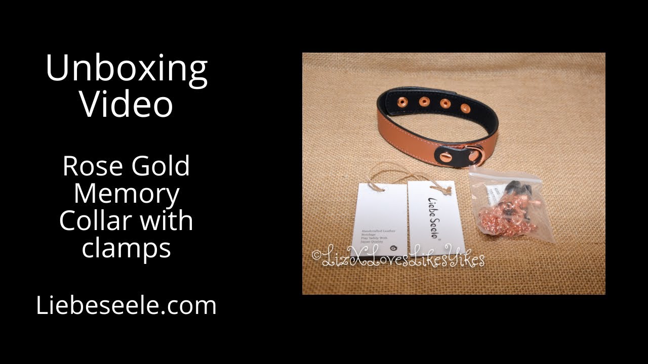 Unboxing Collar with Clamps RoseGold LiebeSeele