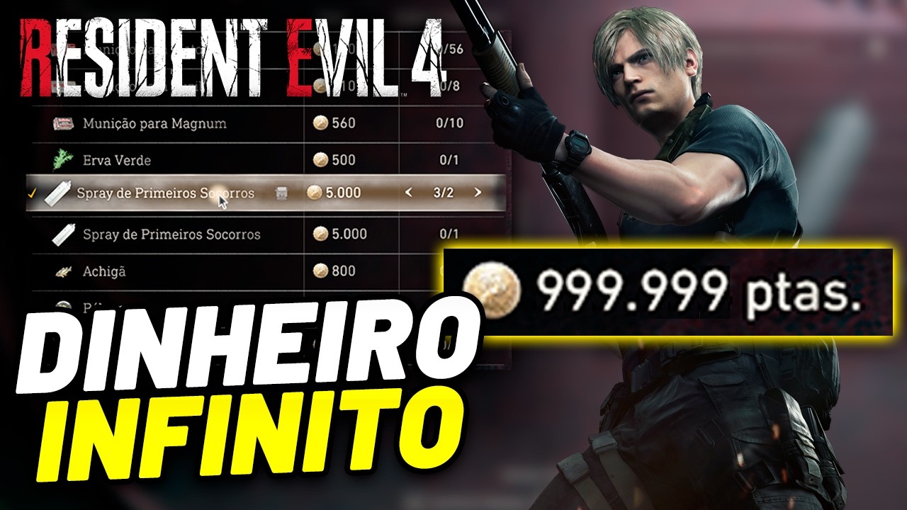 Como fazer Bug de DINHEIRO INFINITO no RESIDENT EVIL 4 REMAKE