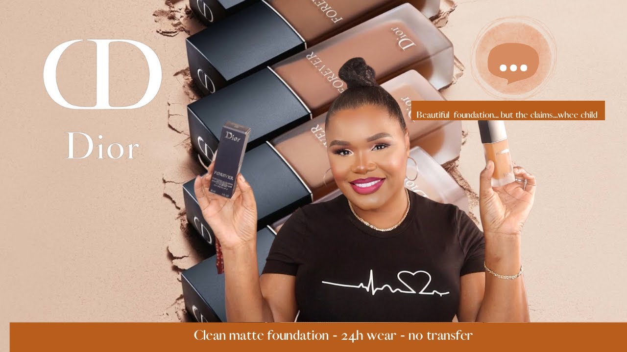 *New* DIOR FOREVER Clean matte foundation - 24h wear Review| How Matte Is It?