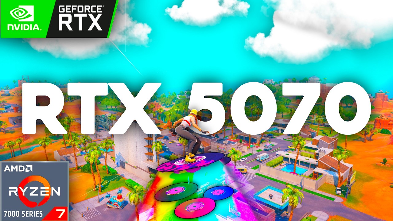 RTX 5070 | Ryzen 7 7800X3D | Fortnite Reload ВСЕ КАРТЫ Бенчмарк