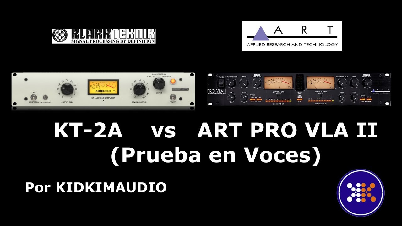Tutorial COMPRESORES - Comparativa KLARK TEKNIK KT-2A vs ART PRO VLA II (7) (Prueba en Voces)