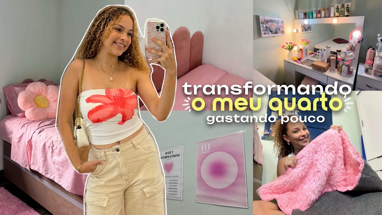 TRANSFORMANDO O MEU QUARTO *gastando pouco* 🎀🌸💖