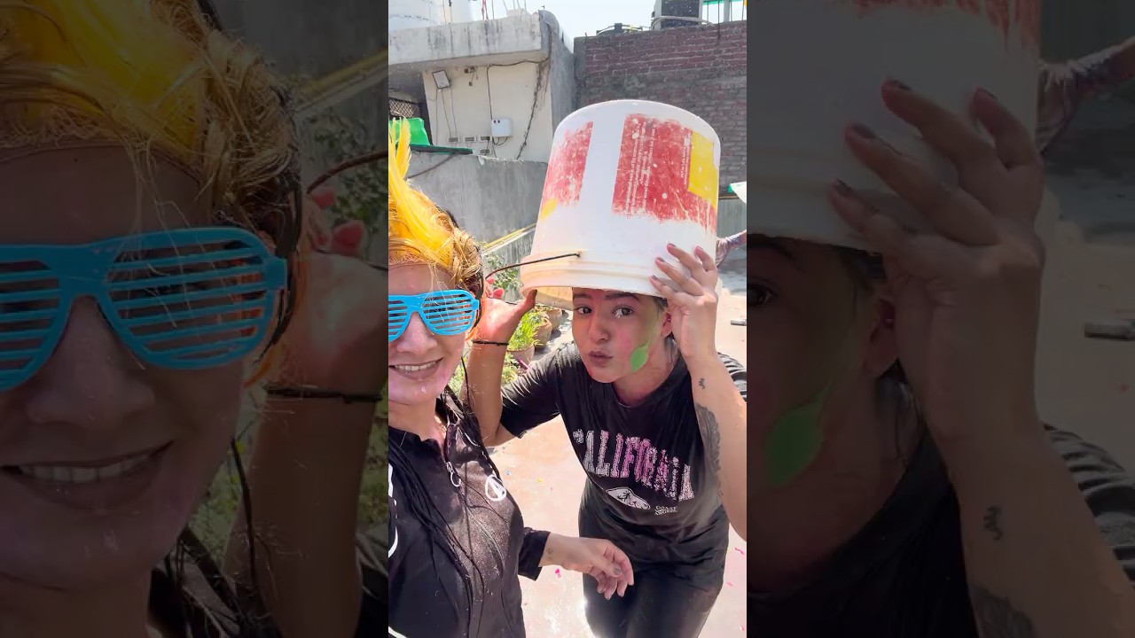Hamari Aesthetic Holi😂🎨 #nehabisht #holivlog #holi2026 #ytshorts #dailyvlog #lifeupdate