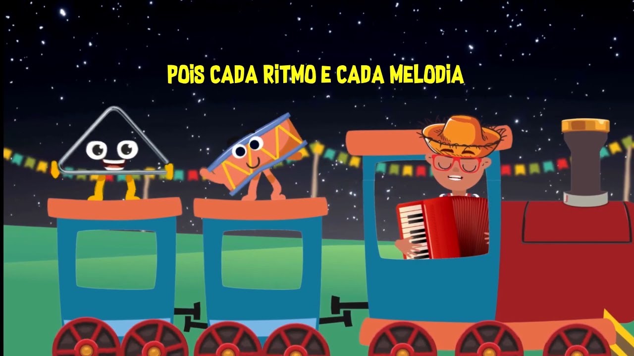 TREM JUNINO | M&uacute;sica infantil para a festa junina, apresentando os ritmos da festa!
