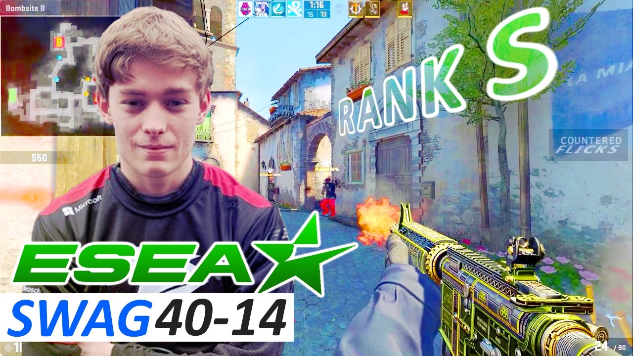 CSGO swag POV 40-14 ESEA RANK S