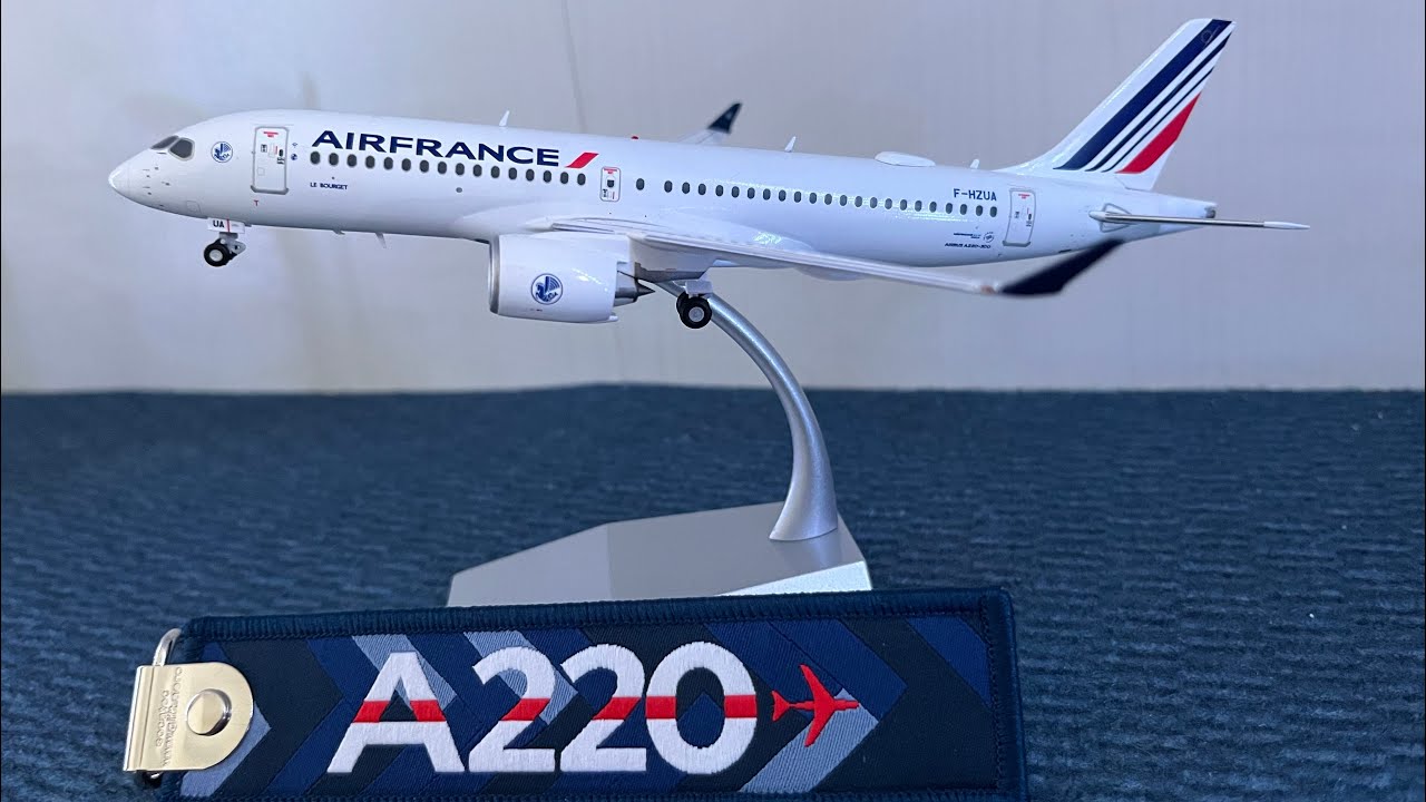 Air France Airbus A220, 1:200 Diecast model Unboxing GeminiJet 200
