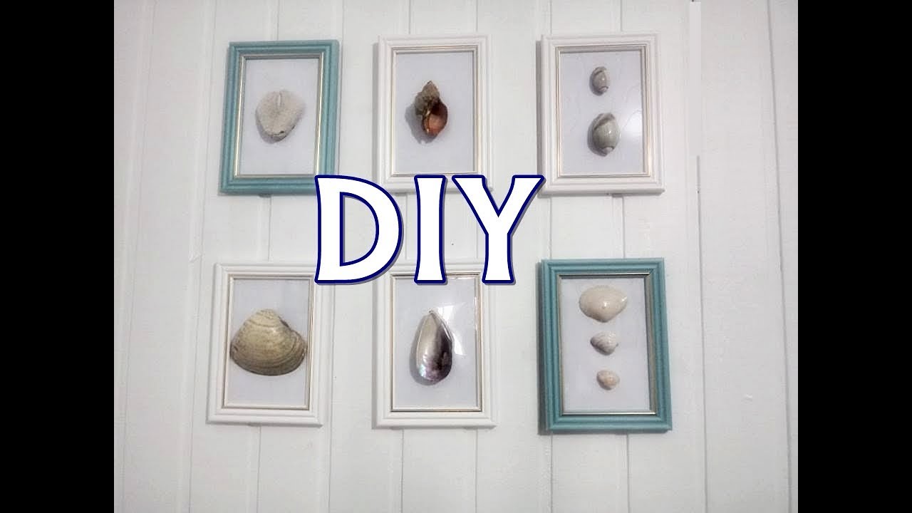 DIY QUADROS COM CONCHAS DO MAR